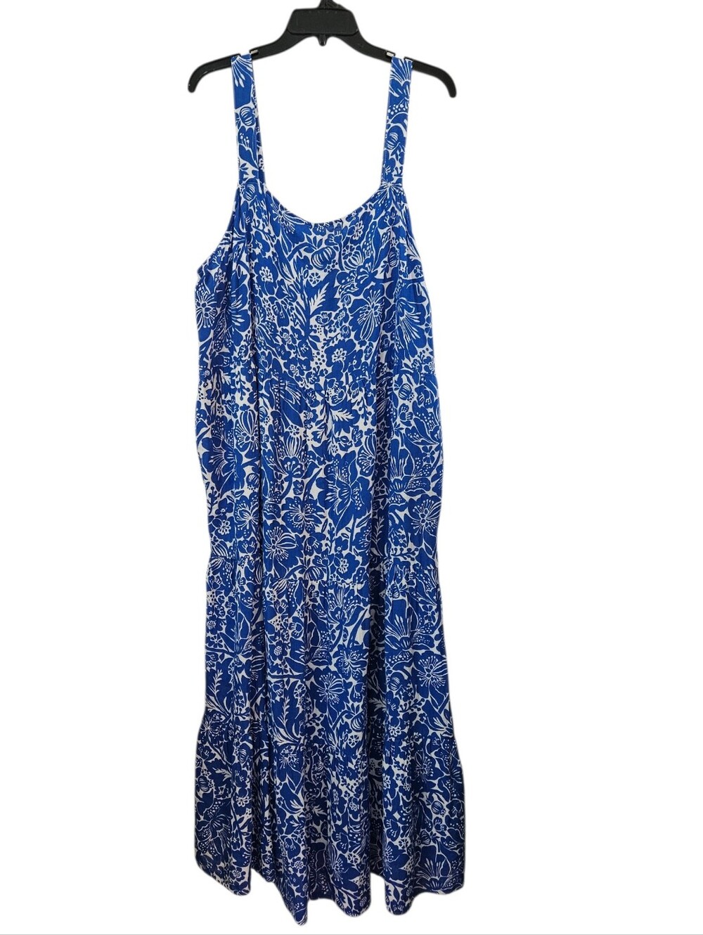 Sonoma Blue Maxi Dress With Pockets NWT